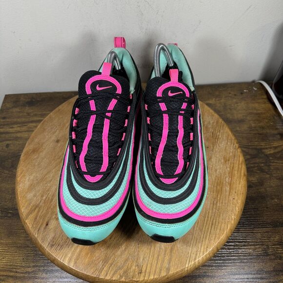 Nike Air Max 97 Shoes Mens Size 10 Black Pink Blue Green Miami Vice CU4877-300 main image 7